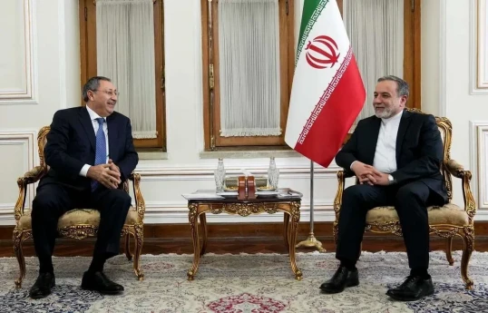 Representative of the President of the Republic of Azerbaijan on Special Assignments Khalaf Khalafov and Iranian Foreign Minister Abbas Araghchi