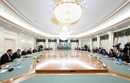 Astana hosted second meeting of Azerbaijan-Kazakhstan Supreme Interstate Council -PHOTO -UPDATED 