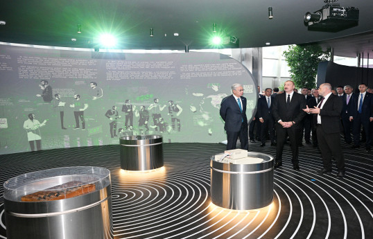 Presidents Ilham Aliyev and Kassym-Jomart Tokayev visited “Alem.ai” International Artificial Intelligence Center in Astana -PHOTO 
