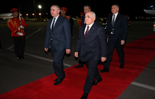 Prime Minister Ali Asadov arrived in Georgia on working visit-UPDATED 