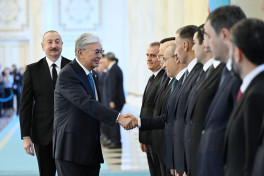 Official welcome ceremony was held for President of Azerbaijan Ilham Aliyev in Astana -UPDATED -PHOTO 