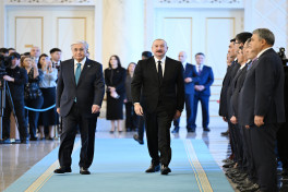 Official welcome ceremony was held for President of Azerbaijan Ilham Aliyev in Astana -UPDATED -PHOTO 