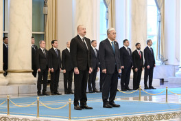 Official welcome ceremony was held for President of Azerbaijan Ilham Aliyev in Astana -UPDATED -PHOTO 
