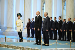 Official welcome ceremony was held for President of Azerbaijan Ilham Aliyev in Astana -UPDATED -PHOTO 