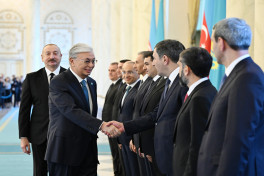 Official welcome ceremony was held for President of Azerbaijan Ilham Aliyev in Astana -UPDATED -PHOTO 