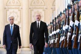 Official welcome ceremony was held for President of Azerbaijan Ilham Aliyev in Astana -UPDATED -PHOTO 