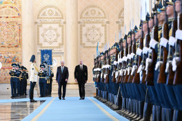 Official welcome ceremony was held for President of Azerbaijan Ilham Aliyev in Astana -UPDATED -PHOTO 