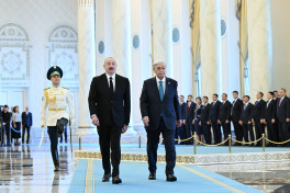 Official welcome ceremony was held for President of Azerbaijan Ilham Aliyev in Astana -UPDATED -PHOTO 