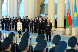 Official welcome ceremony was held for President of Azerbaijan Ilham Aliyev in Astana -UPDATED -PHOTO 
