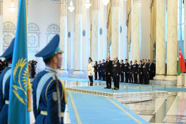 Official welcome ceremony was held for President of Azerbaijan Ilham Aliyev in Astana -UPDATED -PHOTO 
