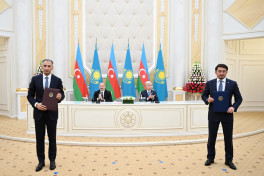 Azerbaijan-Kazakhstan documents exchanged -PHOTO -UPDATED 