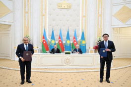 Azerbaijan-Kazakhstan documents exchanged -PHOTO -UPDATED 