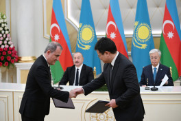 Azerbaijan-Kazakhstan documents exchanged -PHOTO -UPDATED 