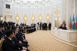 Presidents of Azerbaijan and Kazakhstan delivered press statements -PHOTO -UPDATED 