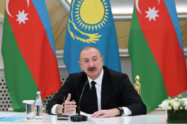 Presidents of Azerbaijan and Kazakhstan delivered press statements -PHOTO -UPDATED 