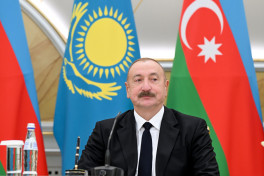 Presidents of Azerbaijan and Kazakhstan delivered press statements -PHOTO -UPDATED 
