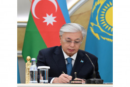 Azerbaijan-Kazakhstan documents exchanged -PHOTO -UPDATED 