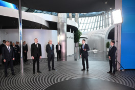 Presidents Ilham Aliyev and Kassym-Jomart Tokayev visited “Alem.ai” International Artificial Intelligence Center in Astana -PHOTO 