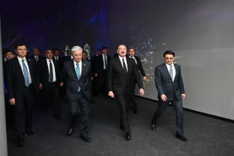 Presidents Ilham Aliyev and Kassym-Jomart Tokayev visited “Alem.ai” International Artificial Intelligence Center in Astana -PHOTO 