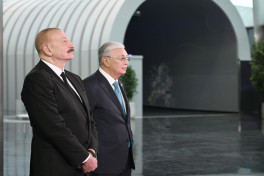 Presidents Ilham Aliyev and Kassym-Jomart Tokayev visited “Alem.ai” International Artificial Intelligence Center in Astana -PHOTO 