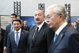 Presidents Ilham Aliyev and Kassym-Jomart Tokayev visited “Alem.ai” International Artificial Intelligence Center in Astana -PHOTO 