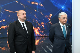 Presidents Ilham Aliyev and Kassym-Jomart Tokayev visited “Alem.ai” International Artificial Intelligence Center in Astana -PHOTO 