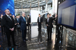Presidents Ilham Aliyev and Kassym-Jomart Tokayev visited “Alem.ai” International Artificial Intelligence Center in Astana -PHOTO 
