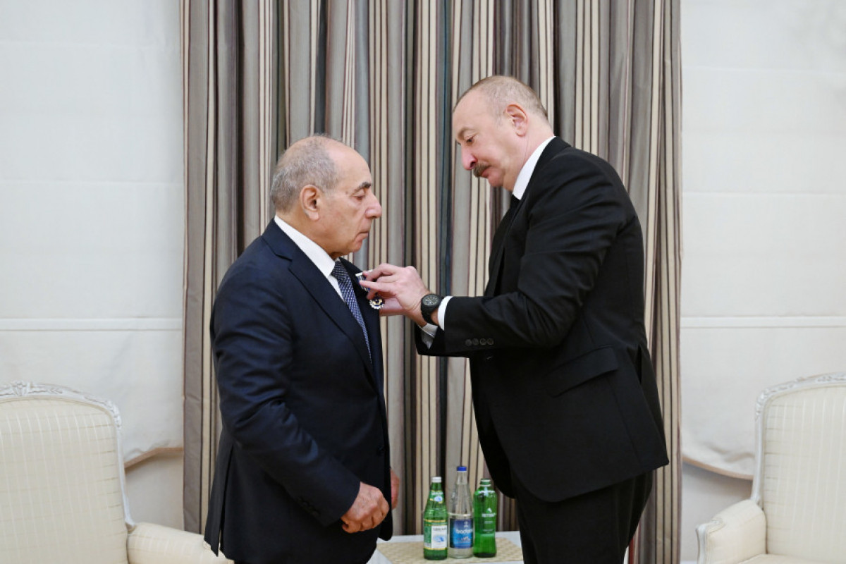 Yagub Eyyubov and President of the Republic of Azerbaijan, Ilham Aliyev