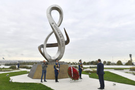 Estonian Foreign Minister visits Victory Park