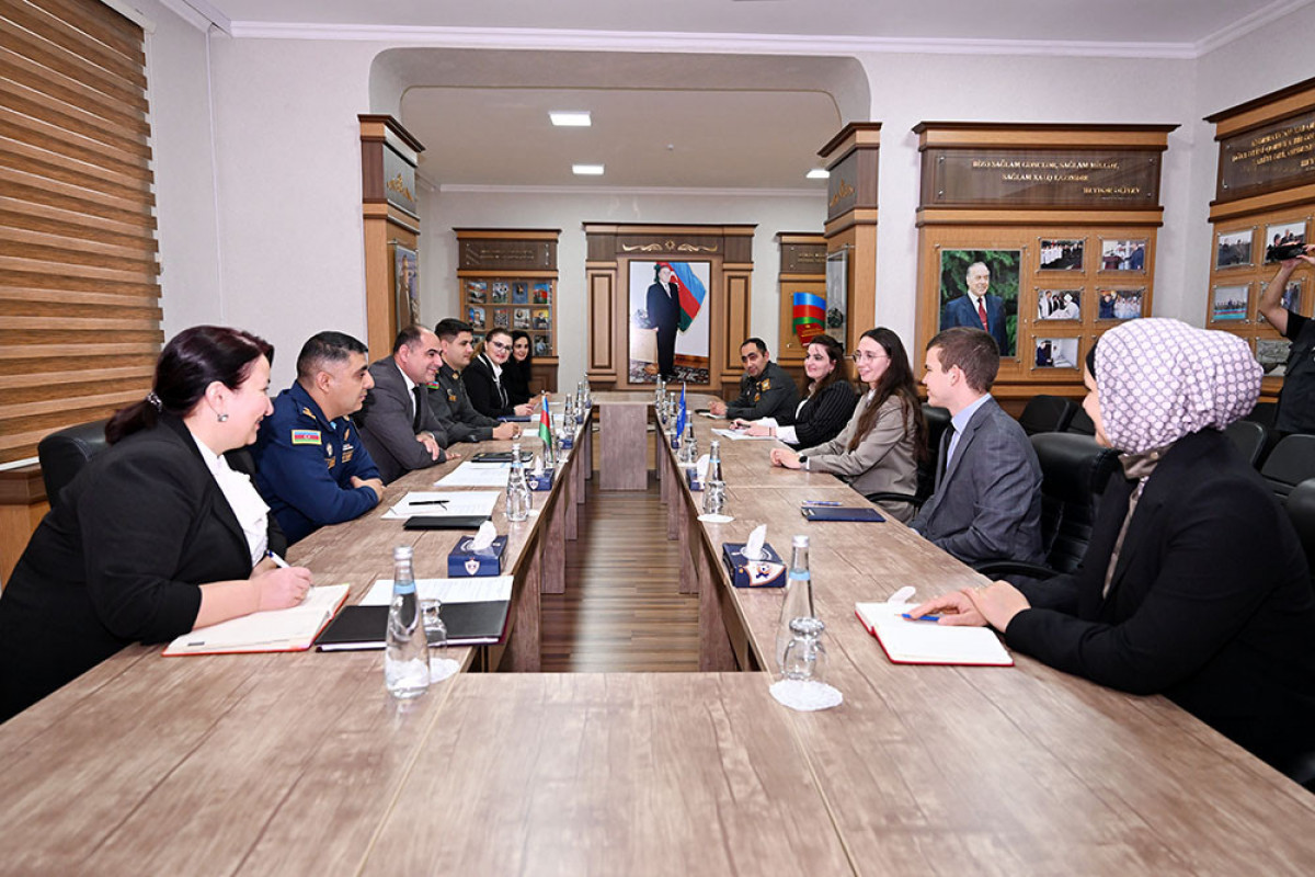 Azerbaijani and NATO representatives on military education hold a meeting at the National Defense University