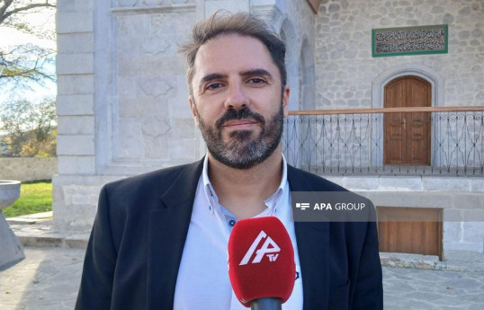 Loic Pedras, a traveler from Portugal who visited Shusha