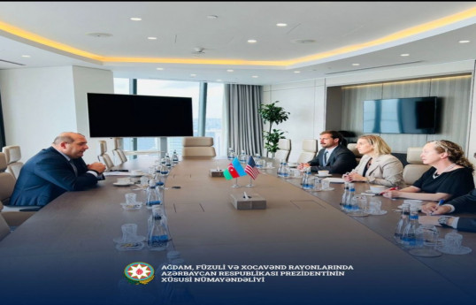 U.S. Chargé d'Affaires and Azerbaijani officials discuss cooperation and visits to liberated territories