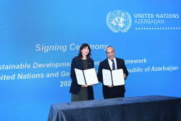 Azerbaijani FM addresses event marking the 80th anniversary of UN in Baku