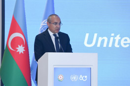 Azerbaijani FM addresses event marking the 80th anniversary of UN in Baku