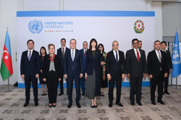 Azerbaijani FM addresses event marking the 80th anniversary of UN in Baku