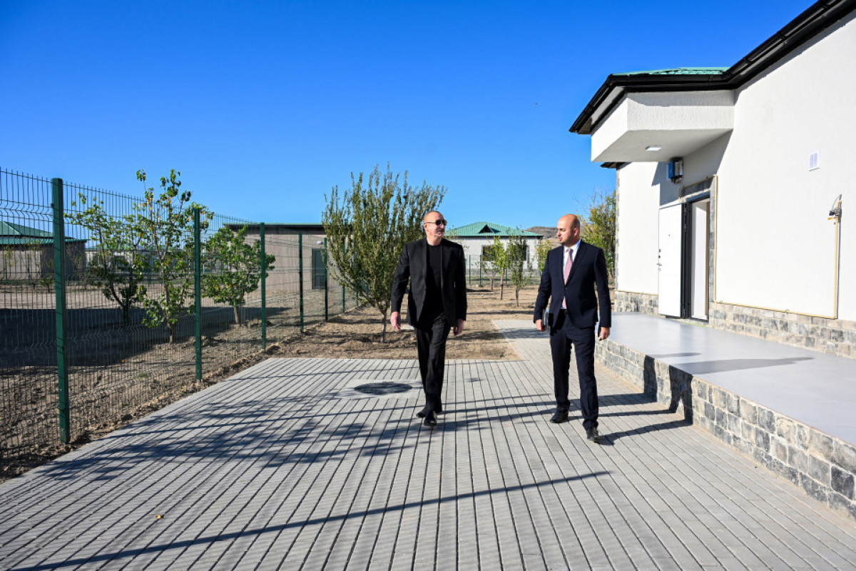 President Ilham Aliyev inspected progress of second phase of Aghali village and attended opening of Mammadbayli village in Zangilan district -PHOTO 