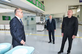 President Ilham Aliyev visited agrochemical production facility in Sabirabad