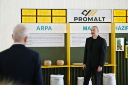Barley malt processing facility of “Promalt” LLC inaugurated in Imishli