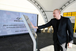 Barley malt processing facility of “Promalt” LLC inaugurated in Imishli