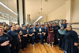 Leyla Aliyeva joins weavers in creating world’s largest circular hand-woven carpet for Shusha Mosque