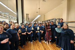 Leyla Aliyeva joins weavers in creating world’s largest circular hand-woven carpet for Shusha Mosque