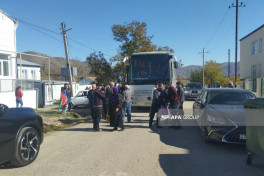 Next relocation convoy arrived in village of Tazabina in Azerbaijan's Khojaly, families receive keys to their homes-UPDATED 