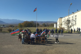 Next relocation convoy arrived in village of Tazabina in Azerbaijan's Khojaly, families receive keys to their homes-UPDATED 