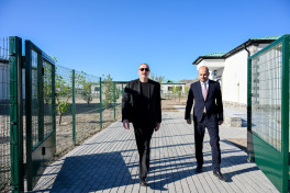 President Ilham Aliyev inspected progress of second phase of Aghali village and attended opening of Mammadbayli village in Zangilan district -PHOTO 