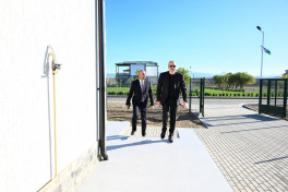 President Ilham Aliyev inspected progress of second phase of Aghali village and attended opening of Mammadbayli village in Zangilan district -PHOTO 
