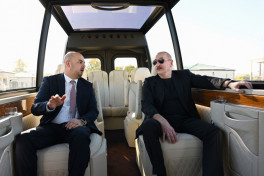President Ilham Aliyev inspected progress of second phase of Aghali village and attended opening of Mammadbayli village in Zangilan district -PHOTO 