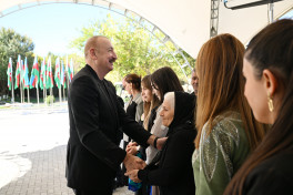 President Ilham Aliyev presented keys to apartments to residents of Horovlu village in Jabrayil district-UPDATED 