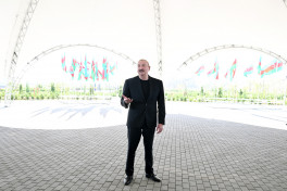 President Ilham Aliyev presented keys to apartments to residents of Mammadbayli and Aghali villages in Zangilan-UPDATED 
