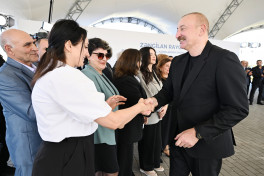 President Ilham Aliyev presented keys to apartments to residents of Mammadbayli and Aghali villages in Zangilan-UPDATED 
