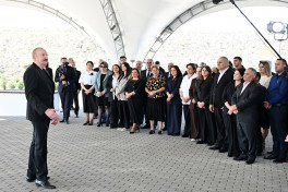 President Ilham Aliyev presented keys to apartments to residents of Mammadbayli and Aghali villages in Zangilan-UPDATED 